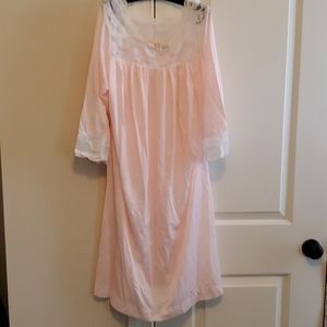 women's vintage colony club long nightgown pink